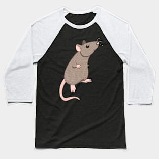 Cute, brown rat design for ratlovers Baseball T-Shirt